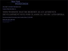 Tablet Screenshot of nymusicbox.com